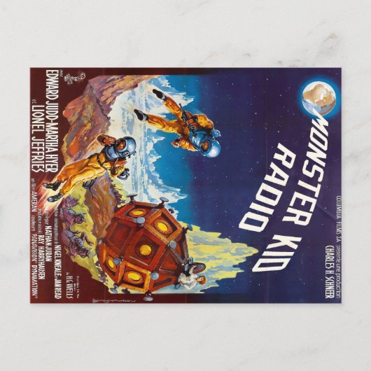 Het eerste Briefkaart van het Monster van de Maan (Voorkant)