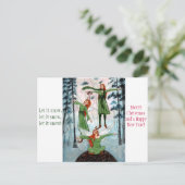 Het eerste Briefkaart van Kerstmis van Fairyphoria (Staand voorkant)