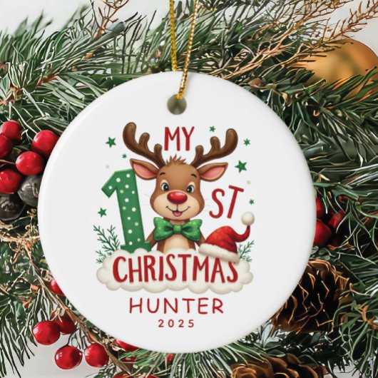 Het eerste gepersonaliseerde ornament van Baby