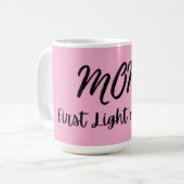 "Het eerste licht van de liefde" Quote Koffiemok (Voorkant links)