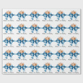 Het eerste verjaardagsfeestje van de kleine prins cadeaupapier (Vlak)