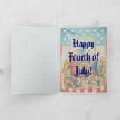 Het eerste  Wenskaart van 4 juli Kaart (Binnen)