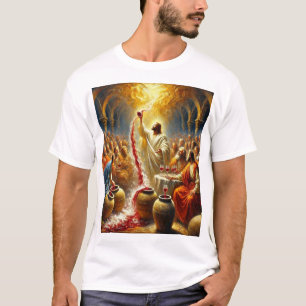 Het eerste wonder: Jezus verandert water in wijn T-shirt