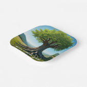 Het eeuwige symbool van Natuur" Papieren Bordje (Gebogen)