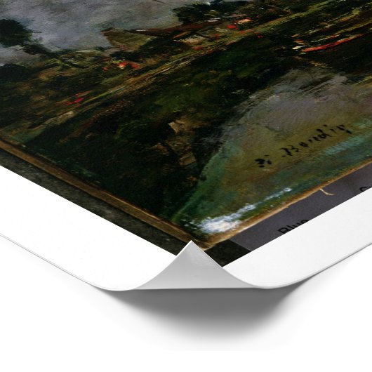 Het effect van de maan, 1891 (olie op canvas) poster (Hoek)