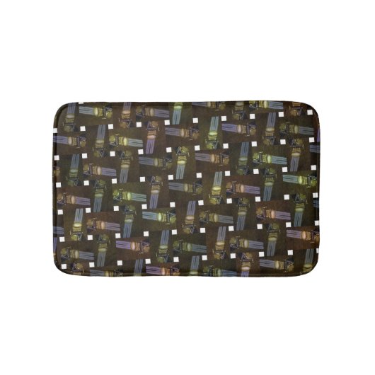 het Egyptische Cross Weave Pattern Badmat (Voorkant)