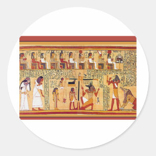 Het Egyptische dodenboek. Ronde Sticker