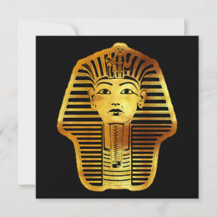 Het Egyptische gouden Toetanchamon masker Feestdagenkaart