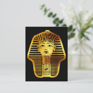 Het Egyptische Gouden Tutankhamun Masker Feestdagenkaart
