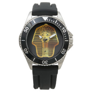 Het Egyptische Gouden Tutankhamun Masker Horloge