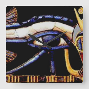 Het Egyptische oog van Horus Vierkante Klok