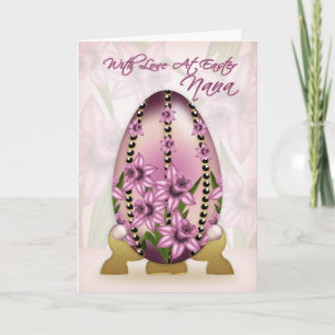 Het Ei en de Gele narcissen van Nana Easter Card Feestdagen Kaart