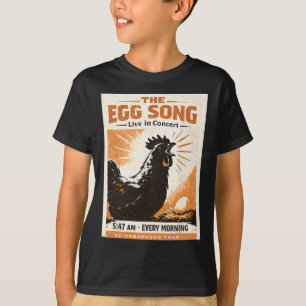 Het Eieren Lied Grappige Gekke Ckyard Kippen Dame T-shirt