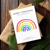 Het eigen kunstwerk van je kind | Kinder kerstmis Feestdagen Kaart