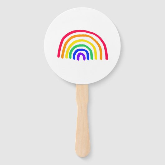 Het eigen kunstwerk van je kind | Kinder tekening Handwaaier (Achterkant)