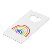 Het eigen kunstwerk van je kind | Kinder tekening  Kredietkaart Flessenopener (Achterkant Gekanteld)