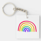 Het eigen kunstwerk van je kind | Kinder tekening Sleutelhanger (Voorkant)