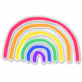 Het eigen kunstwerk van je kind | Kinder tekening  Sticker (Voorkant)