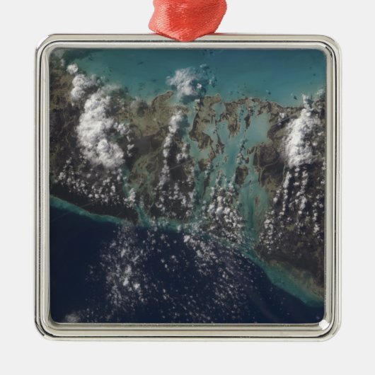 Het eiland Andros van de Bahamas 2 Metalen Ornament (Voorkant)