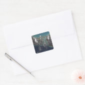 Het eiland Andros van de Bahamas 2 Vierkante Sticker (Envelop)