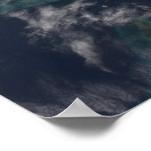 Het eiland Andros van de Bahama's Poster (Hoek)