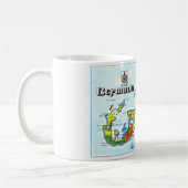 Het eiland Bermuda Kleurige mok (Links)