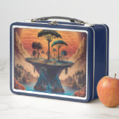 Het eiland bij zonsondergang. (In situ)