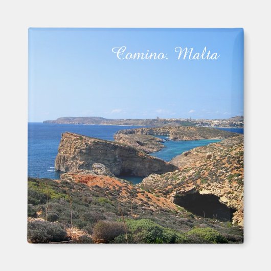 Het eiland Comino in Malta Magneet (Voorkant)