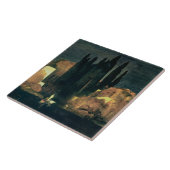 Het eiland der Dood, 1880 (olie op doek) Tegeltje (Zijkant)