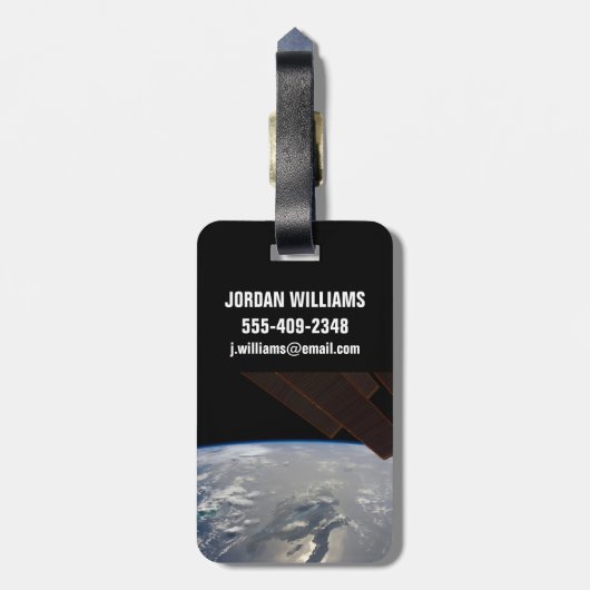 Het eiland Hispaniola met Sunglin Bagagelabel (Achterkant verticaal)