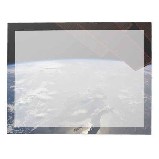 Het eiland Hispaniola met Sunglin Notitieblok (Voorkant)