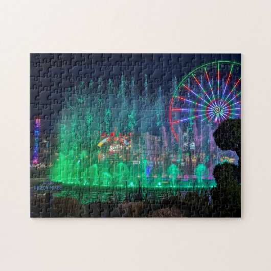 Het eiland in Pigeon Forge, Tennessee Puzzel (Horizontaal)
