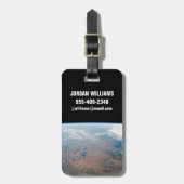 Het eiland Madagaskar. Bagagelabel (Voorkant verticaal)