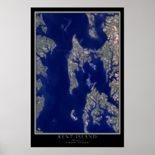 Het Eiland Maryland van Kent van Ruimte Poster