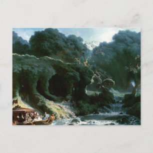 Het eiland van de liefde van Jean Honore Fragonard Briefkaart