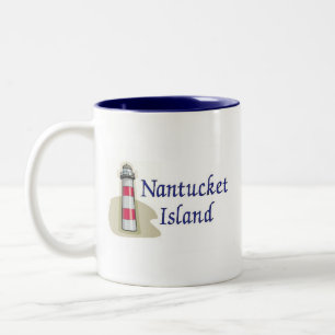 Het Eiland van Nantucket Tweekleurige Koffiemok