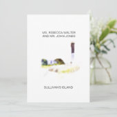 Het eiland van Sullivan - Charleston Feestdagenkaart (Staand voorkant)