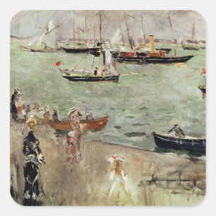 Het eiland Wight, 1875 Vierkante Sticker