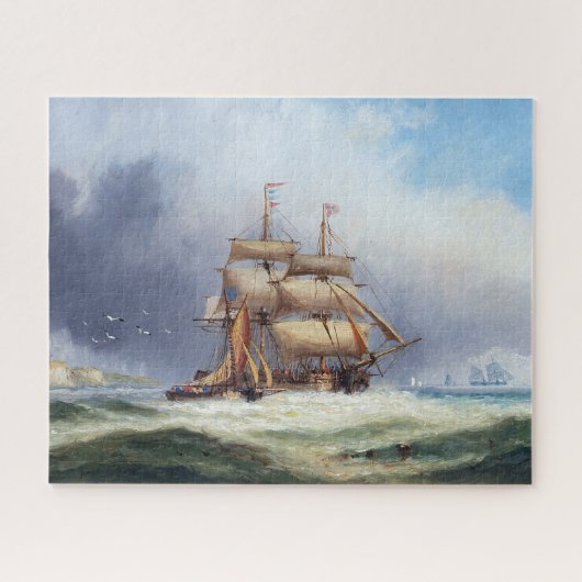 Het eiland Wright loodsboot 1887 Legpuzzel (Horizontaal)