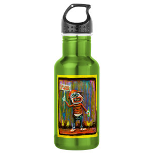 Het eind is dichtbij waterfles 