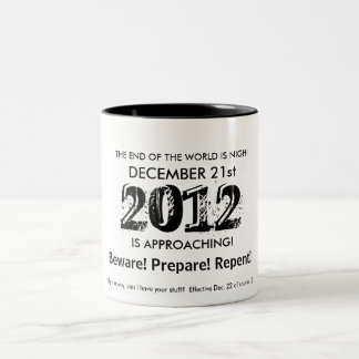 HET EIND VAN DE WERELD IS NIGH! TWEEKLEURIGE KOFFIEMOK