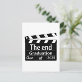 Het einde Afstuderen 2025 Cinema Afstuderen Feestdagenkaart (Staand voorkant)