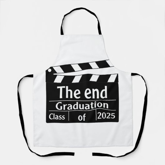 Het einde Afstuderen 2025 Cinema Afstuderen Schort (Voorkant)