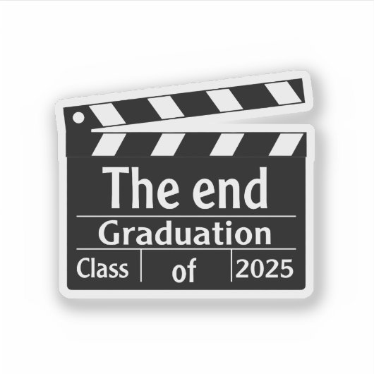 Het einde Afstuderen 2025 Cinema Afstuderen Sticker (Voorkant)