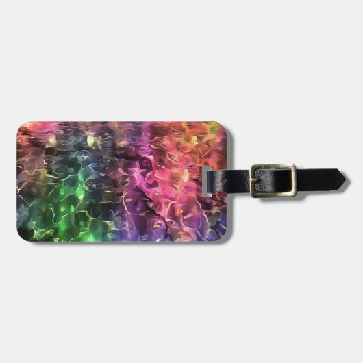 Het einde van de Abstracte kunst van de regenboogs Bagagelabel (Voorkant horizontaal)