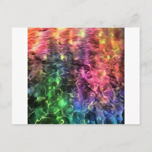 Het einde van de Abstracte kunst van de regenboogs Briefkaart