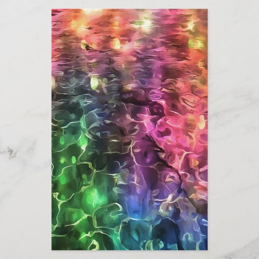 Het einde van de Abstracte kunst van de regenboogs Briefpapier (Voorkant)
