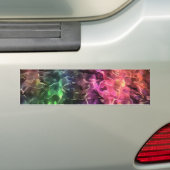 Het einde van de Abstracte kunst van de regenboogs Bumpersticker (Op auto)