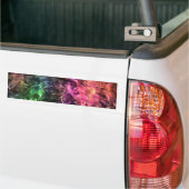 Het einde van de Abstracte kunst van de regenboogs Bumpersticker (Op Truck)