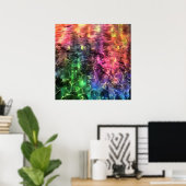 Het einde van de Abstracte kunst van de regenboogs Poster (Thuiskantoor)